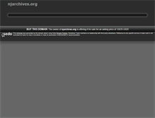 Tablet Screenshot of njarchives.org
